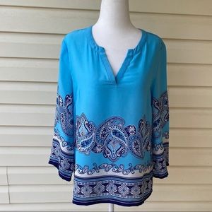 SALE EUC St Tropez West Paisley Blouse Sm